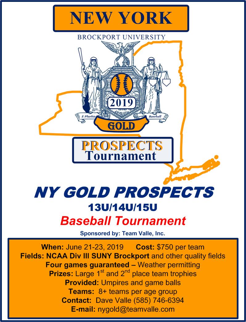 5th Annual 2019 NY GOLD PROSPECTS Tournaments Team Valle